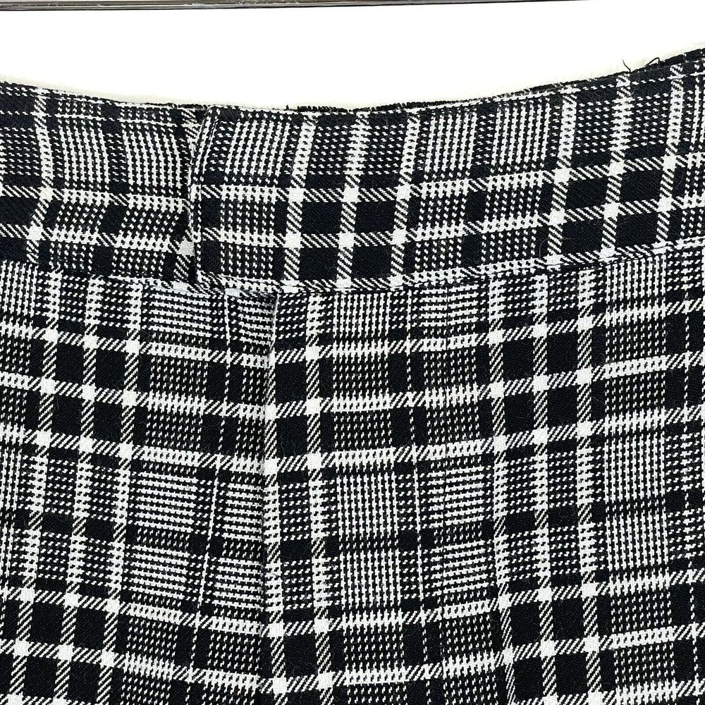 Hot Topic Plaid Trousers Womens Medium Black White Dark Academia Grunge Alt - Picture 4 of 8